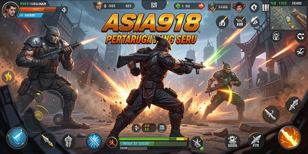 Tangkapan layar ASIA918 menampilkan aksi pertarungan yang mendebarkan dan grafis yang luar biasa.