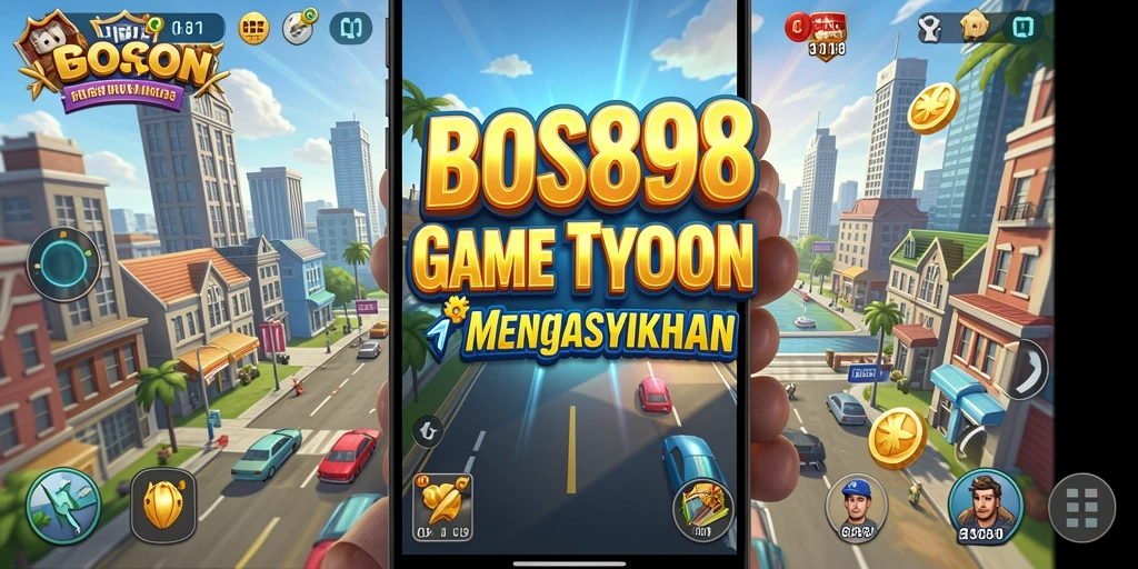 Screenshot BOS898 menampilkan gameplay Tycoon yang seru dan interaktif.