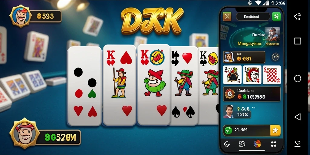 Gameplay seru DKK dalam permainan Domino yang kompetitif.