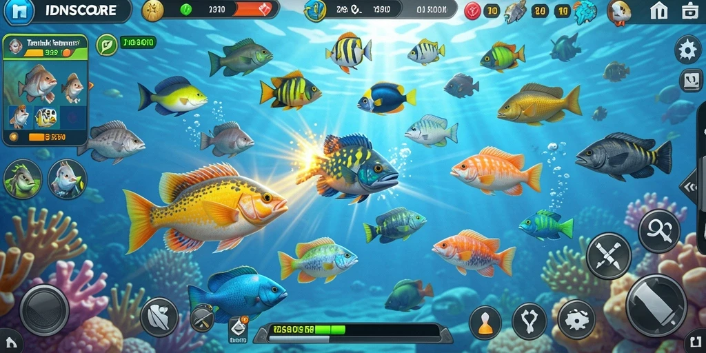 Gameplay seru Tembak Ikan di IDNSCORE.
