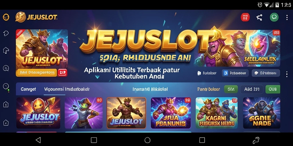 Tampilan antarmuka JEJUSLOT yang menarik dan mudah digunakan.