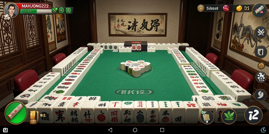 Tangkapan layar gameplay MAHJONG222 yang menarik dan menenangkan.