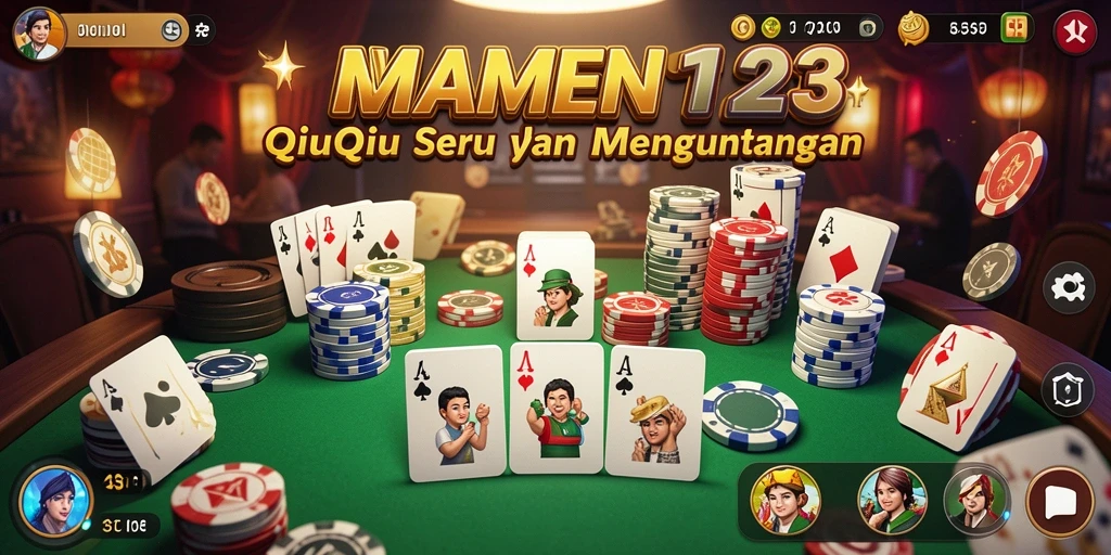 Tampilan gameplay MAMEN123 yang mendebarkan dalam QiuQiu.