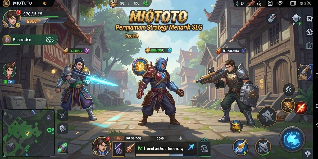 Tangkapan layar gameplay <strong>MIOTOTO</strong> yang memperlihatkan strategi pertempuran.