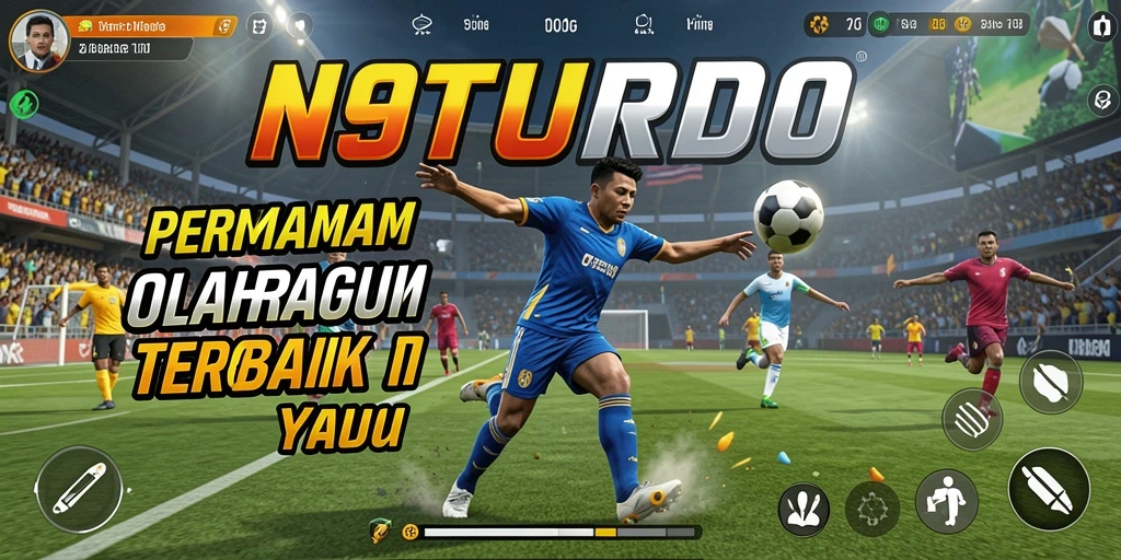 Tampilan gameplay menarik N9TURBO dengan aksi olahraga seru.