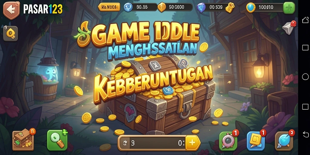 Screenshot PASAR123 menampilkan tampilan pasar yang ramai dan dinamis.