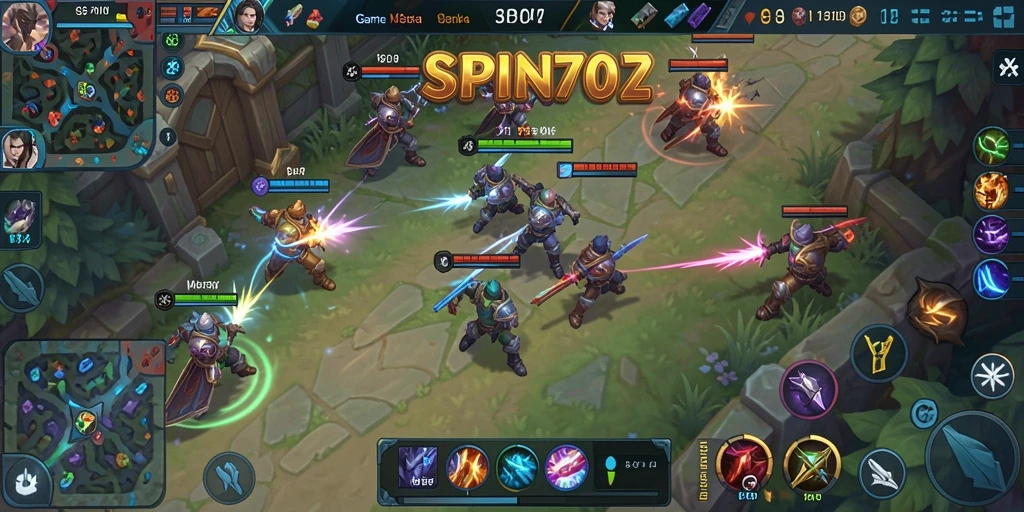 Tampilan aksi menarik di SPIN707 saat bertempur di arena MOBA.