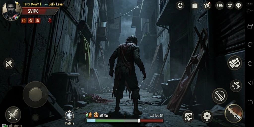 Gameplay menakutkan dengan suasana mencekam di SVIP6.