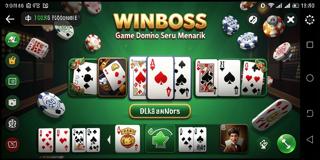 Tampilan menarik dari gameplay Domino di WINBOSS.