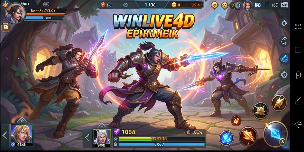 Gameplay MOBA yang seru dan menantang di WINLIVE4D.